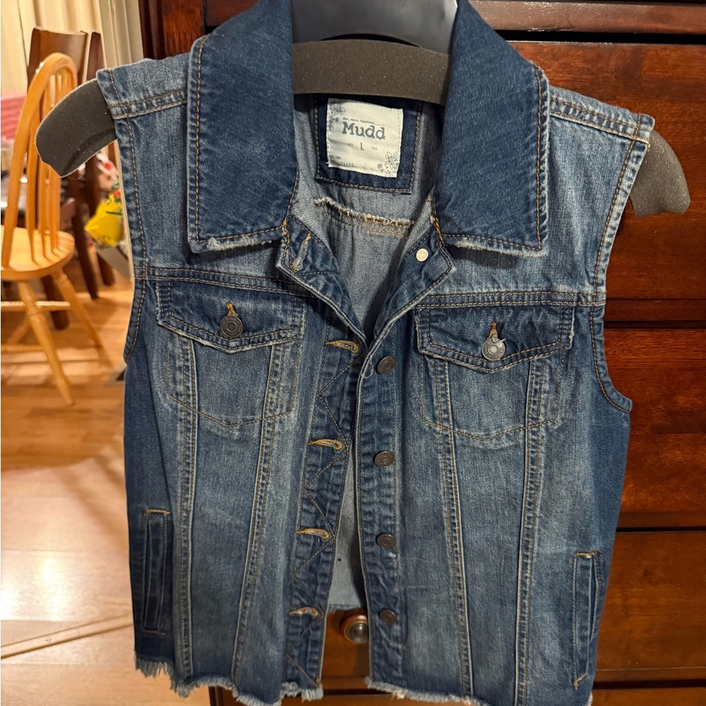 NWOT Mudd Blue Denim Jacket Large